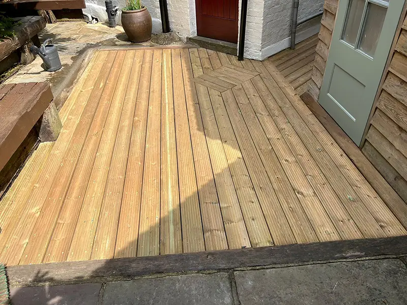 Timber decking project in London — professional craftsmanship