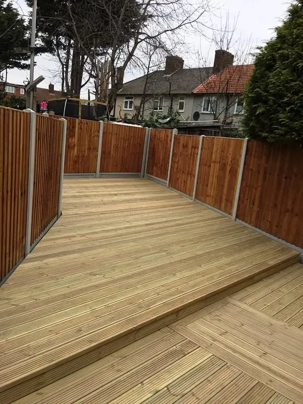 Timber decking — natural wood boards professionally installed